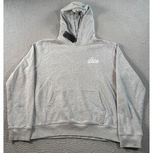 RtA Road to Awe Hoodie Men's Medium Gray Pullover Logo Streetwear Grunge